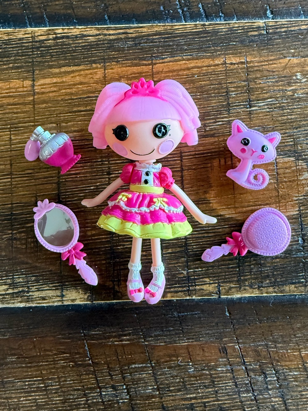Lalaloopsy Mini Doll Figure Jewel Sparkles 3" Playset Pet Cat Accessories Lot